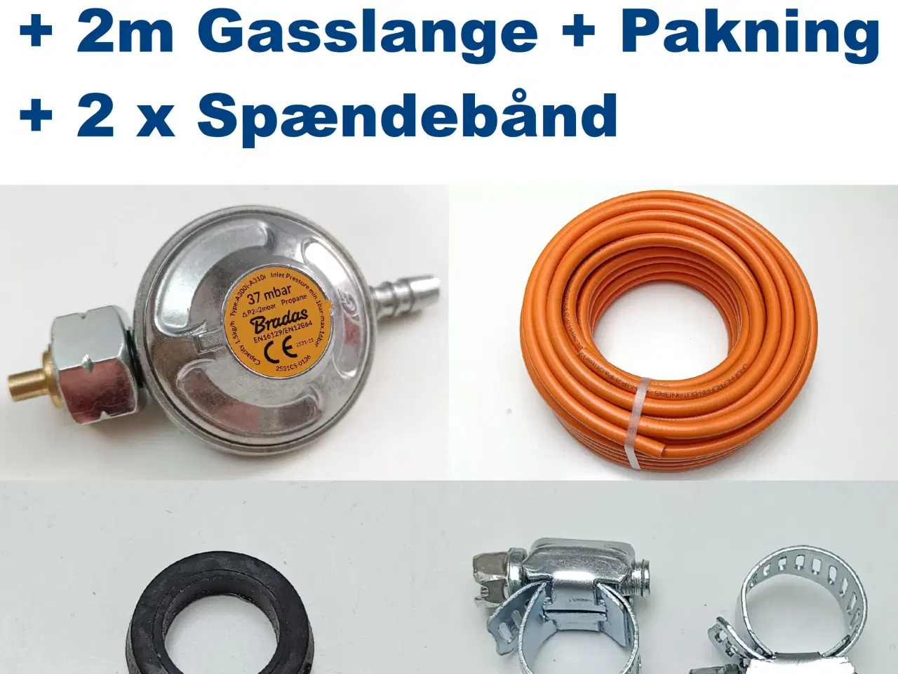 Billede 1 - NY! Gasregulator + 2m Gasslange