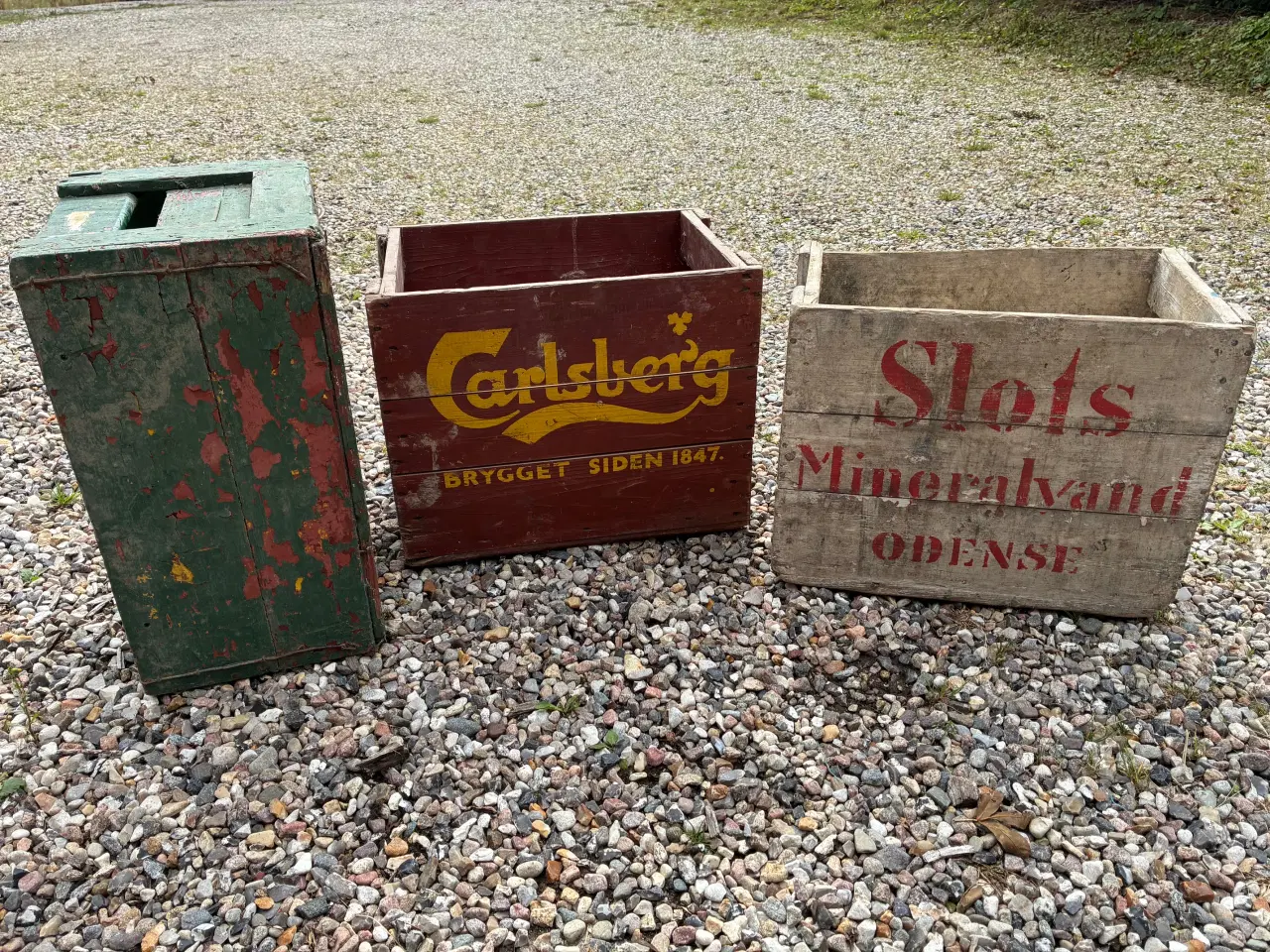 Billede 1 - 3 kolonialkasser med patina