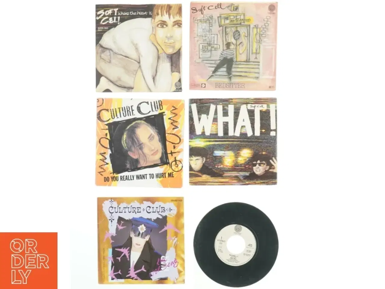 Billede 1 - Samling af 7” vinylsingler (str. Ø. 17,5 cm)