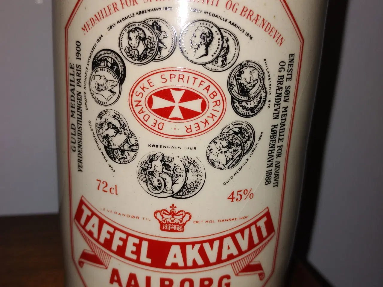 Billede 2 - Taffel akvavit keramik flaske