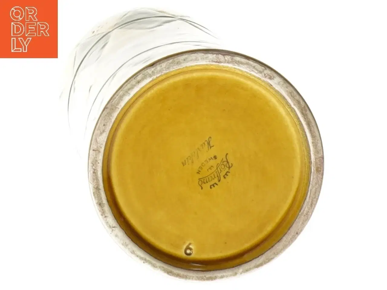 Billede 2 - Keramisk vase med geometrisk mønster fra Rrftrand (str. 27 cm)