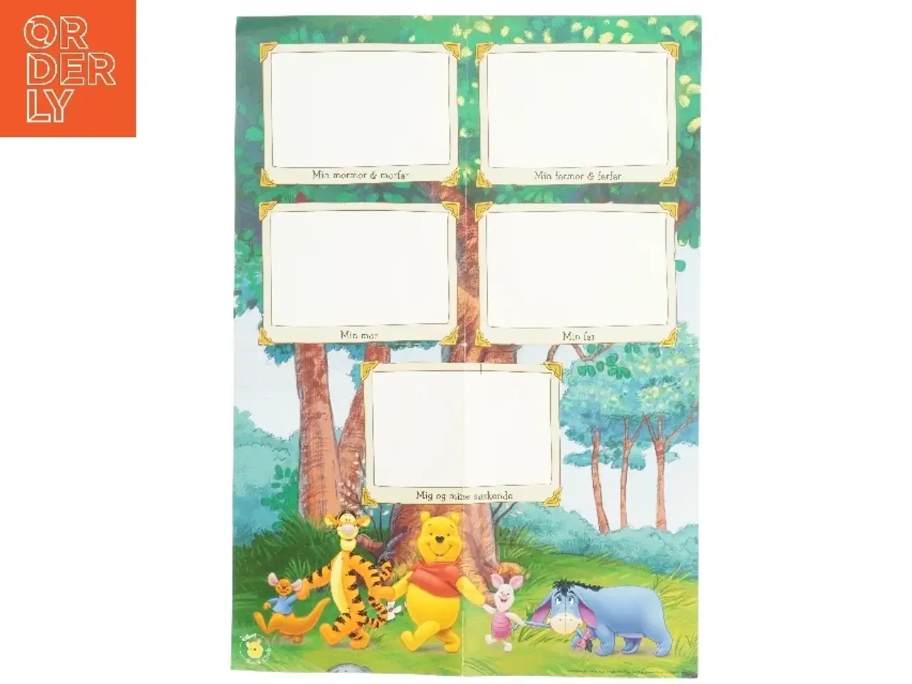 Billede 1 - Peter Plys stamtræ fra Disney (str. 42 x. 59 cm)