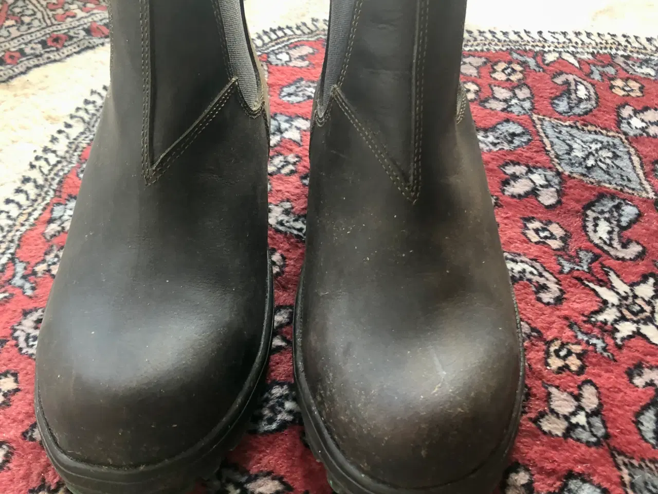 Billede 1 - Vandtætte korte læderstøvler