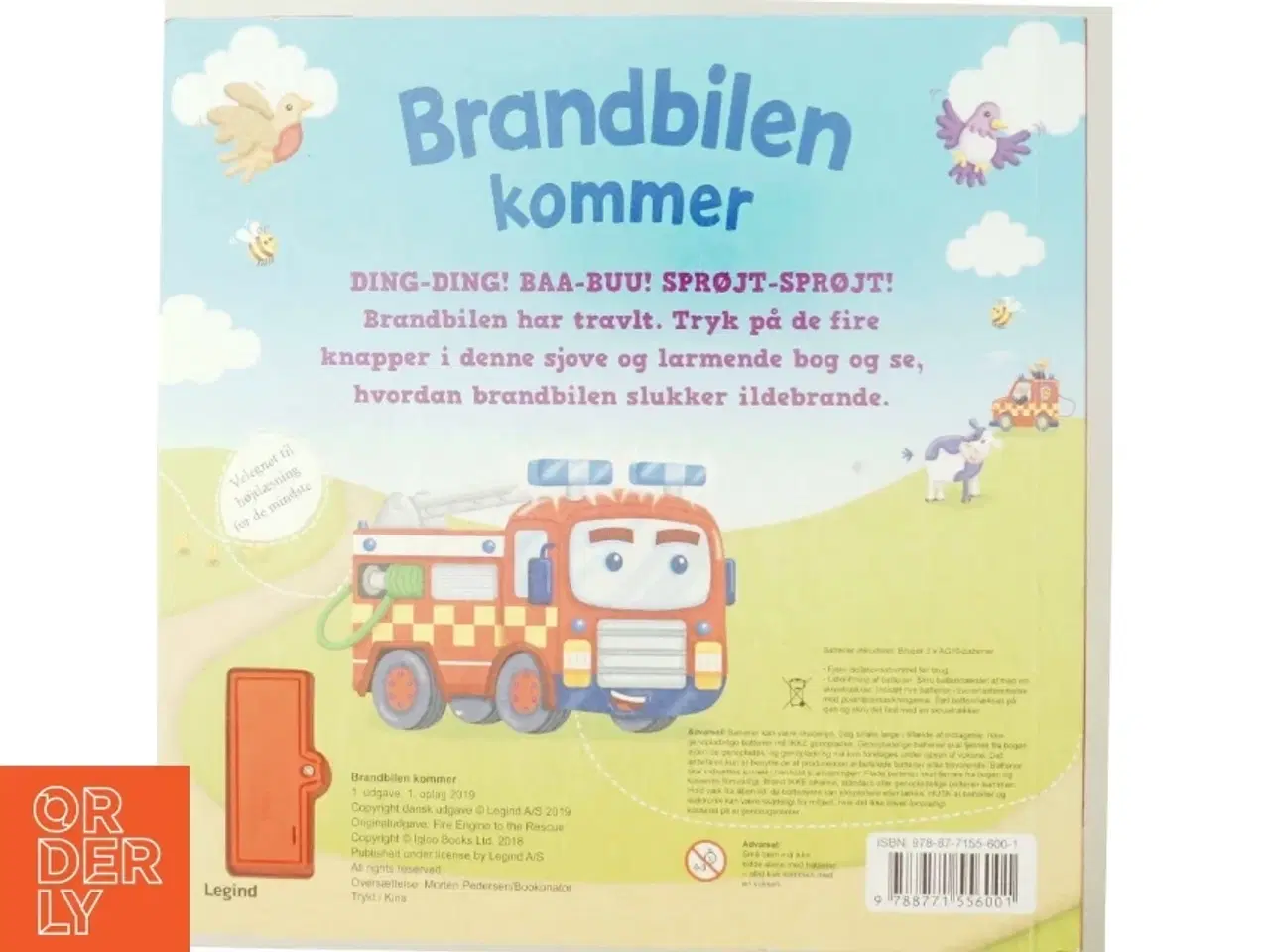 Billede 3 - Brandbilen kommer, med 4 sjove lyde! (Bog)