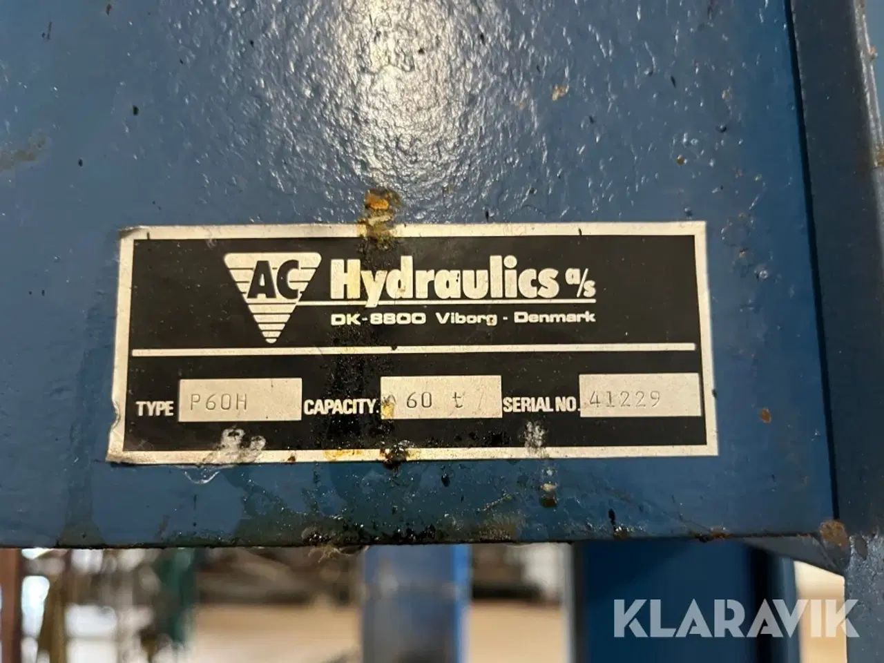 Billede 6 - Hydraulisk presse AC Hydraulics P60H