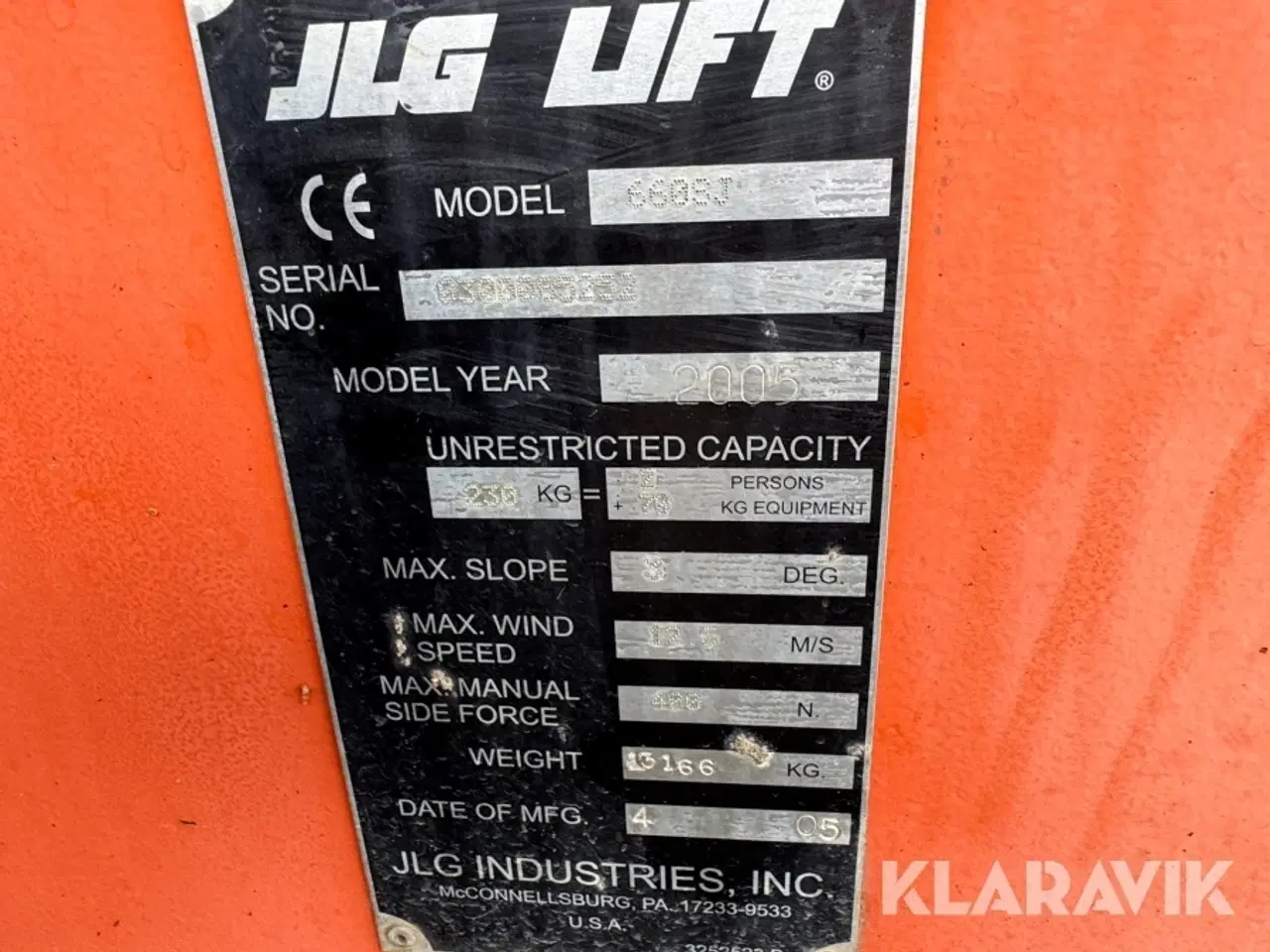 Billede 5 - Ligearm bomlift JLG 660SJ