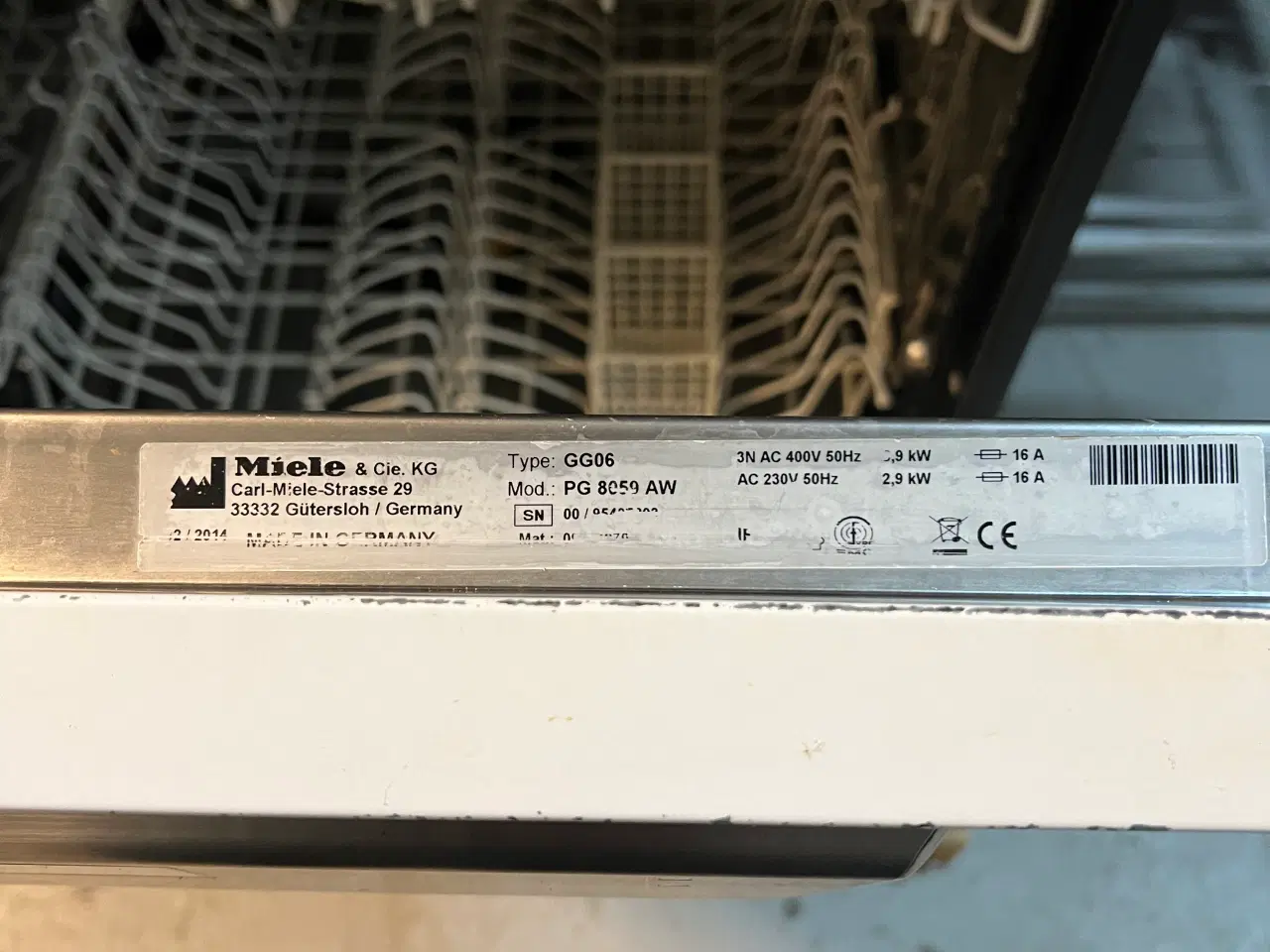 Billede 6 - AUKTION: Miele PG 8059 serviceopvaskemaskine