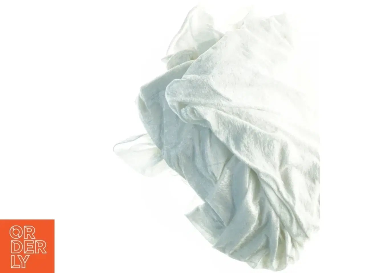 Billede 3 - Dug Hvid nervøs velour (str. 500 x 154 cm)