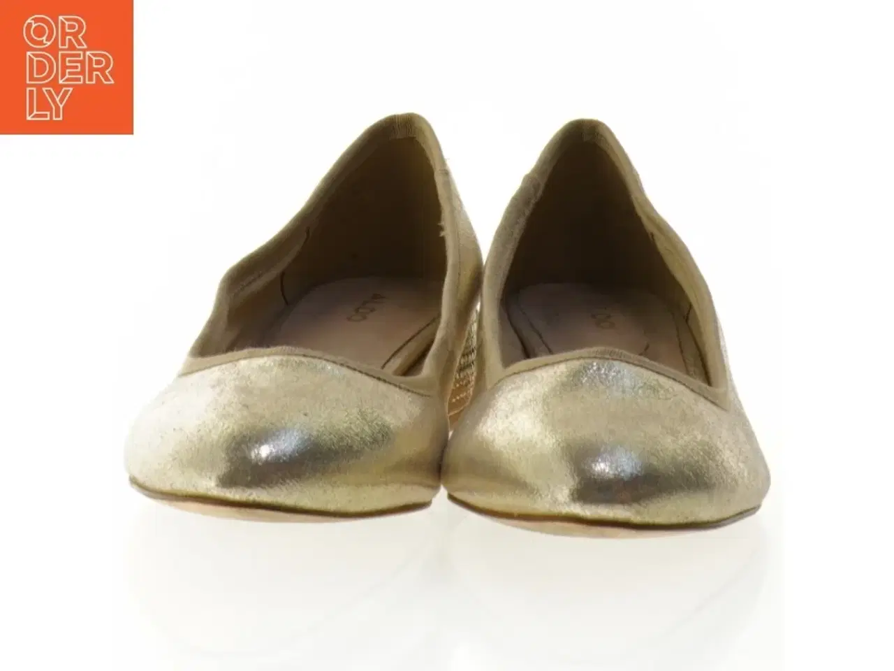 Billede 2 - Guld ballerina sko med juvel detaljer fra Aldo (str. 39)