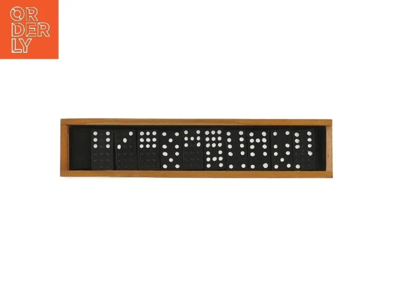 Billede 2 - Domino sæt med trækasse (str. 27x6 cm)