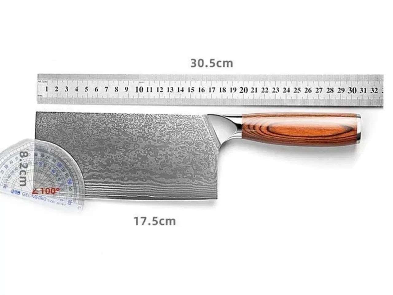 Billede 5 - Premium kokkekniv i stål og ibenholt