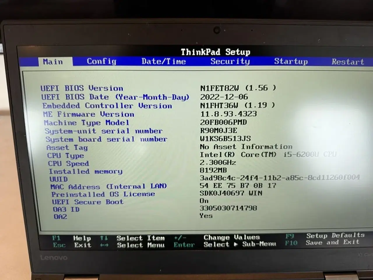 Billede 4 - Bærbar computer LENOVO X1 Carbon 4th Gen.