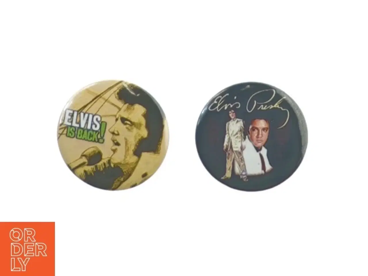 Billede 1 - Badge med Elvis Presley (str. 5 cm)