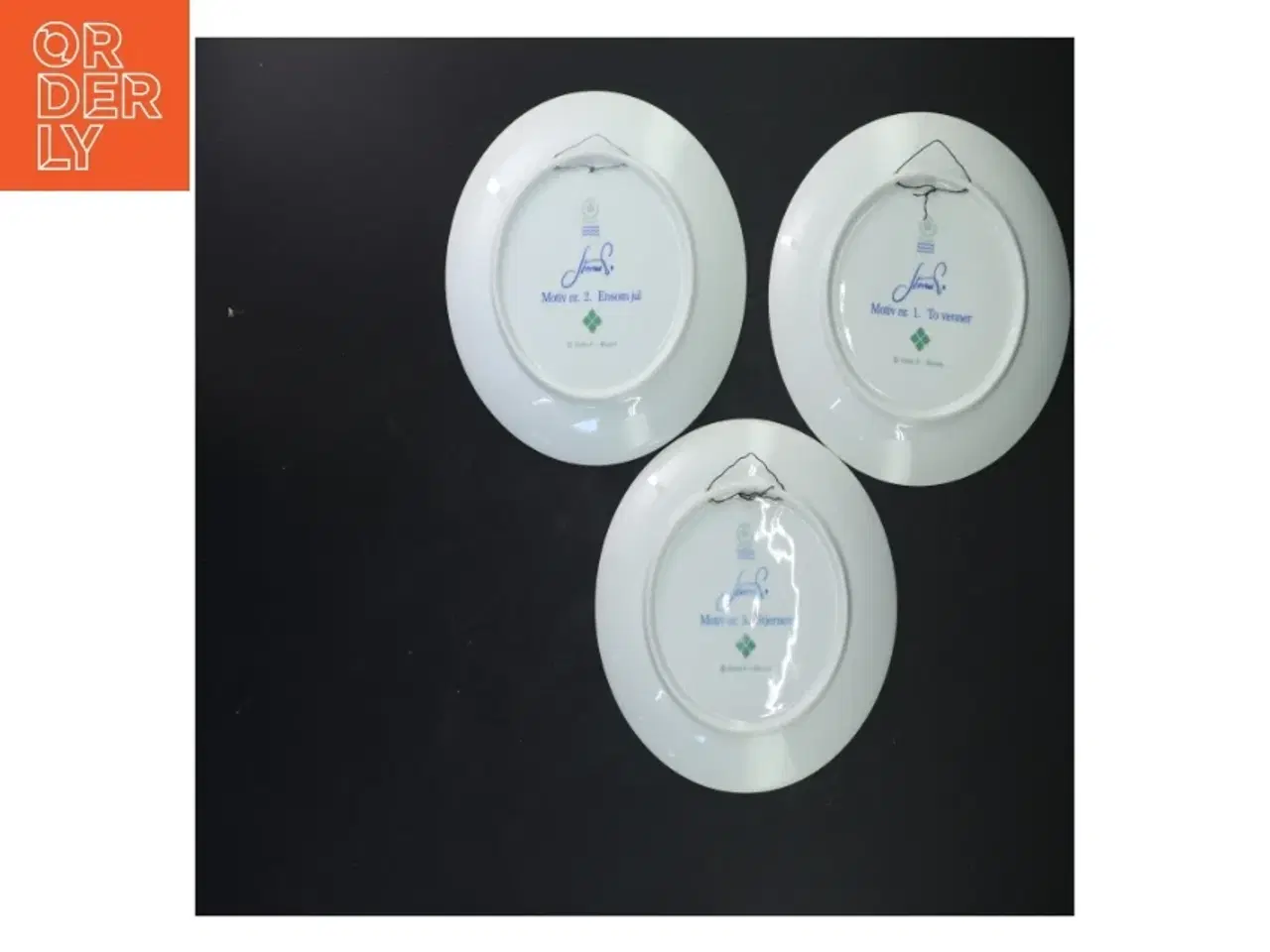 Billede 3 - Juleplatte sæt med tre mindeplatter fra Royal Copenhagen (str. Ø 18 cm)Storm P