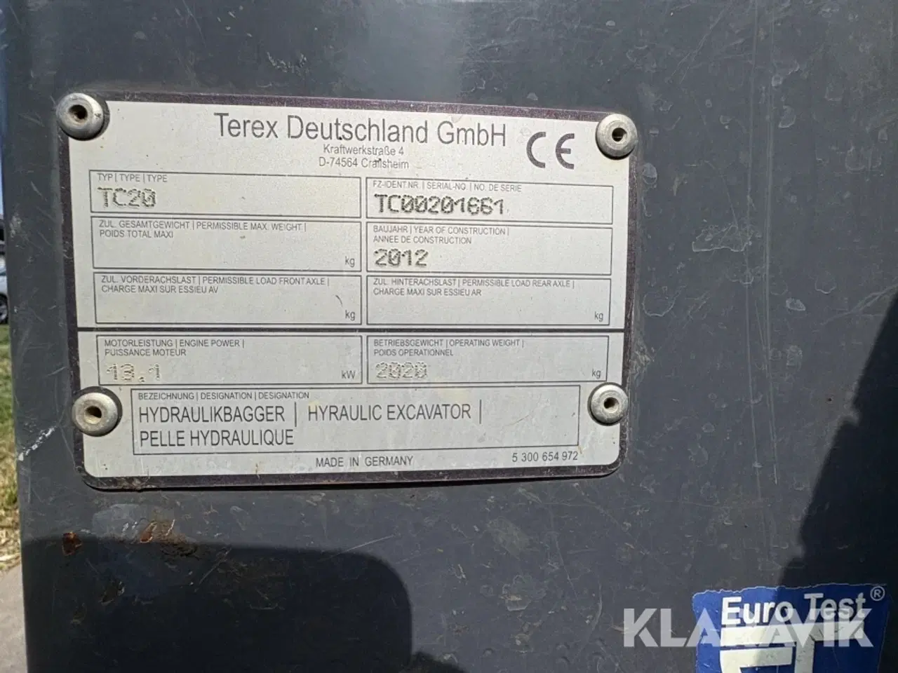 Billede 8 - Gravemaskine Terex TC20 mini graver