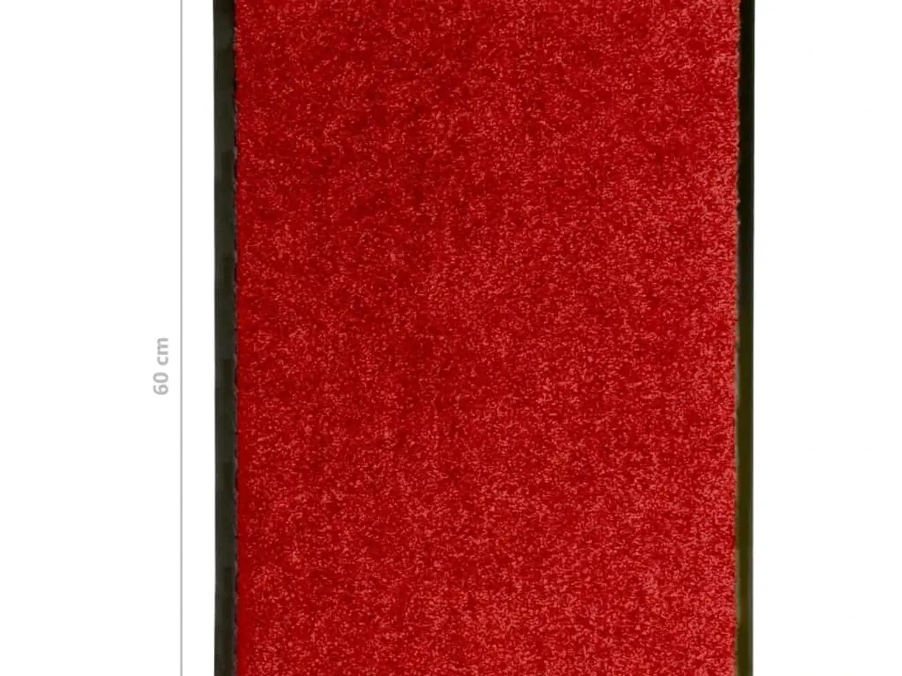 Billede 6 - Vaskbar dørmåtte 40x60 cm rød