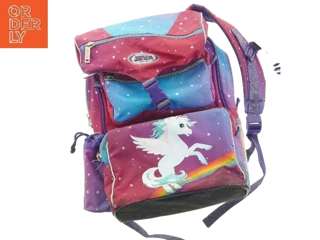 Billede 1 - Skoletaske med enhjørning fra Jeva (str. 45 x 36 cm)