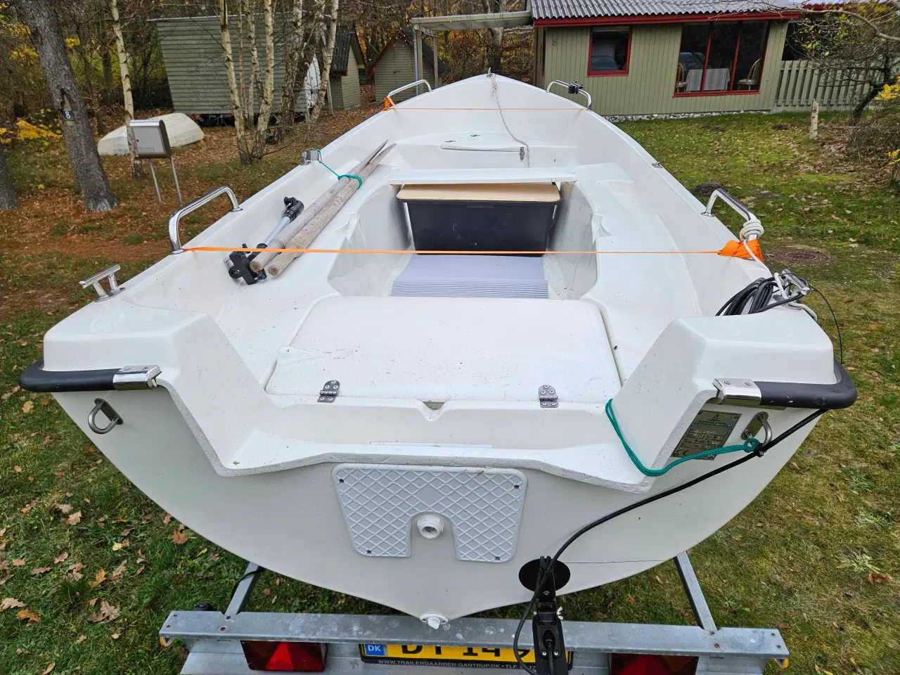 Billede 1 - 14 fods Fjordjolle med 6 HK Honda 4 takter