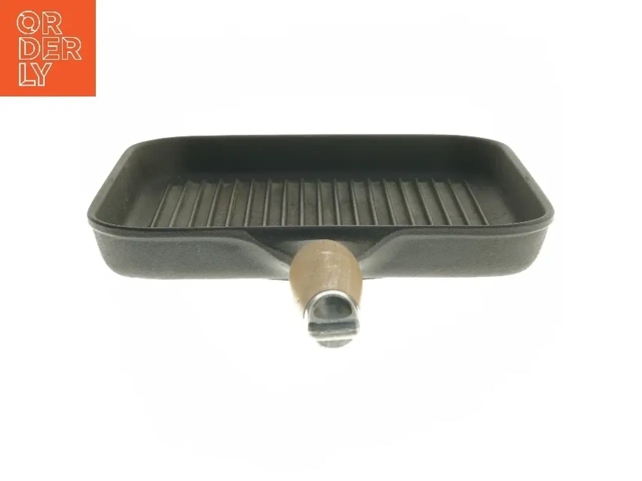 Billede 2 - Grillpande med træhåndtag (str. 48x24 cm)
