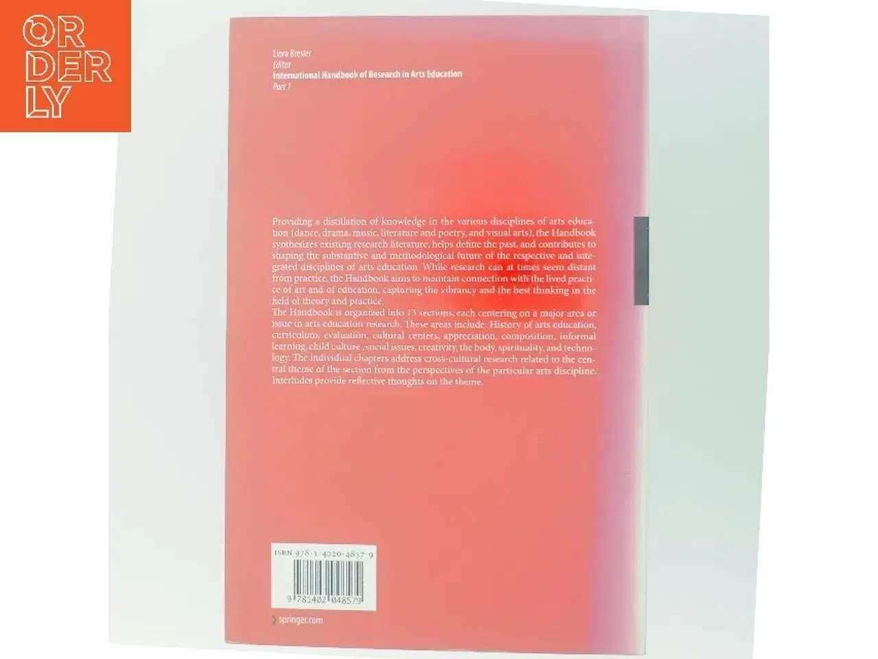 Billede 3 - International handbook of research in arts education (Bog)