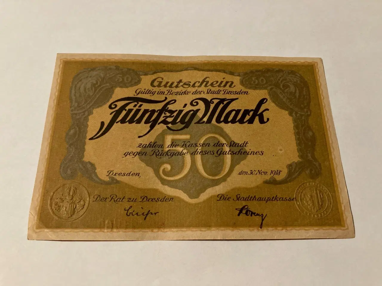 Billede 1 - 50 Mark Dresden 1918 Germany