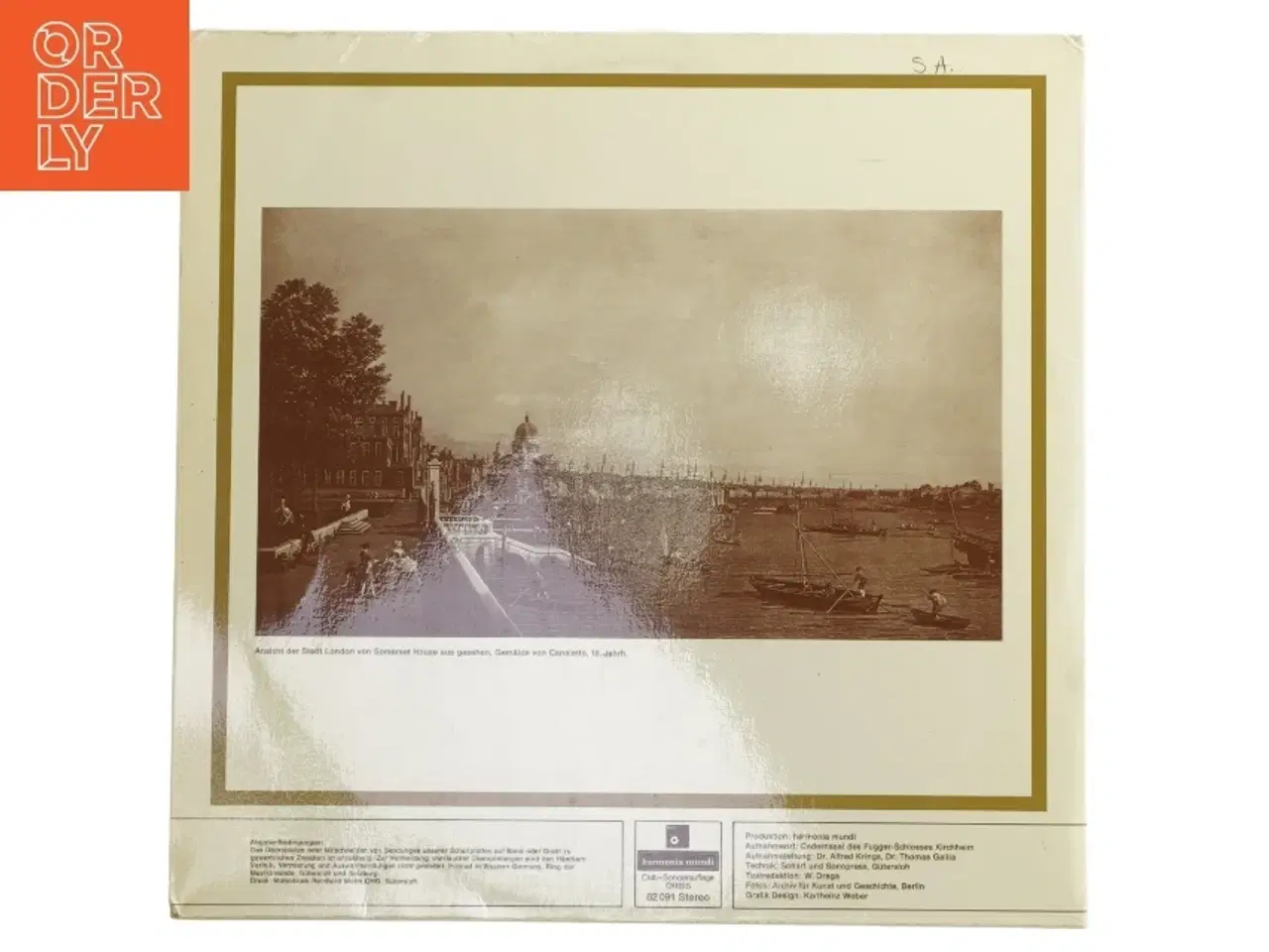 Billede 3 - LP Handel Wassermusik Collegium Aureum fra harmonia mundi