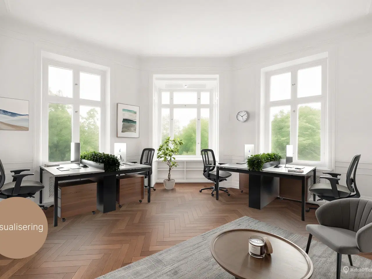 Billede 19 - Herskabeligt kontorlejemål med udsigt til Ørstedsparken