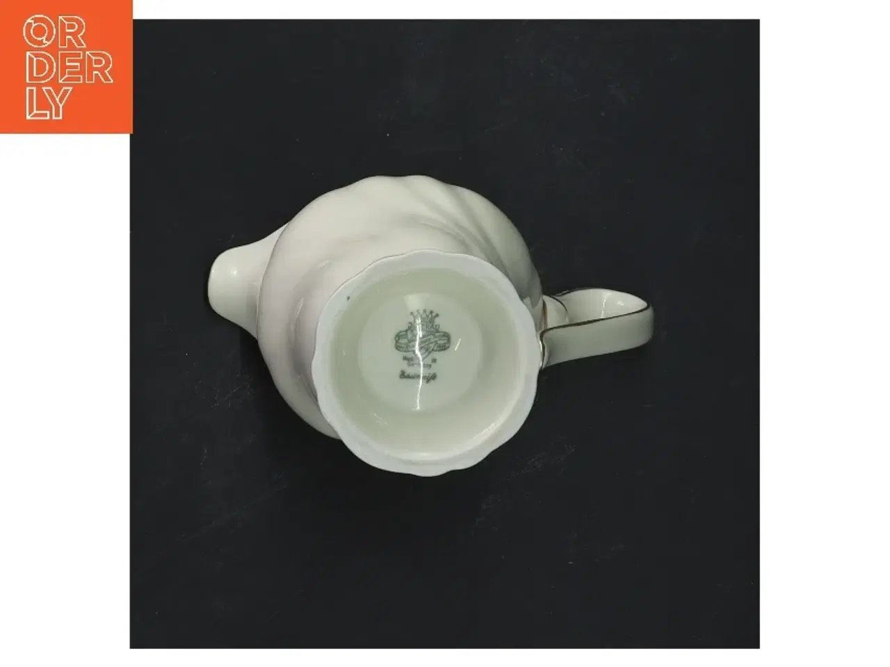 Billede 2 - EDELWEISS porcelænsflødekande med guldkant (str. 10 cm)