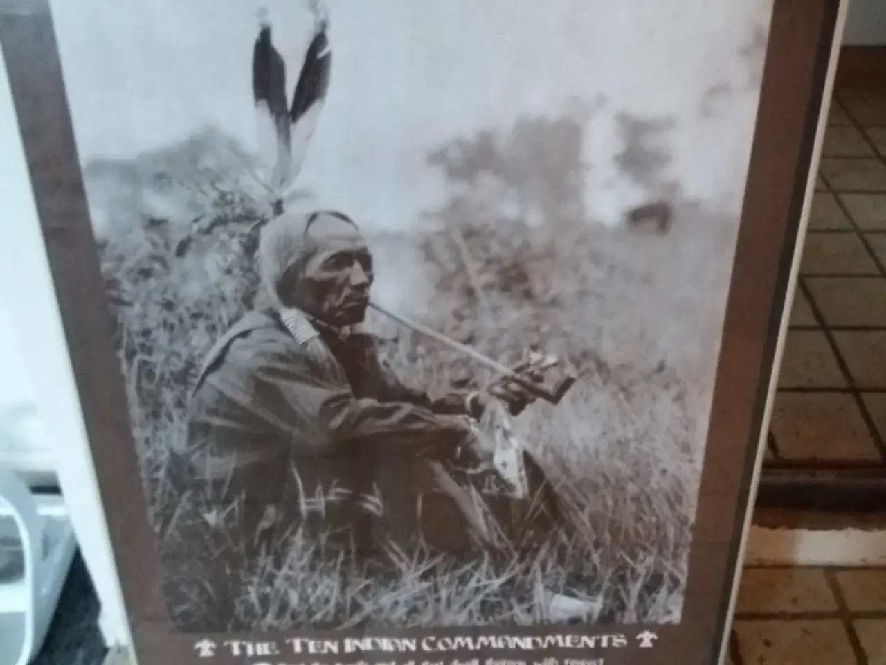 Billede 1 - Plakat med indianer