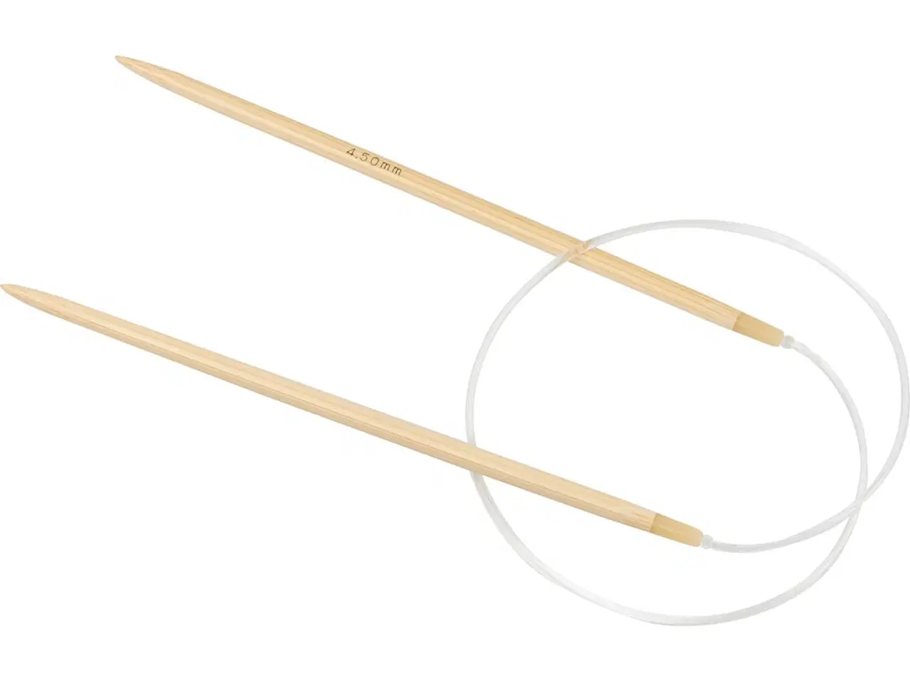 Billede 1 - Bambus Rundpind 60 cm, 4,5 mm - Glat og Holdbar