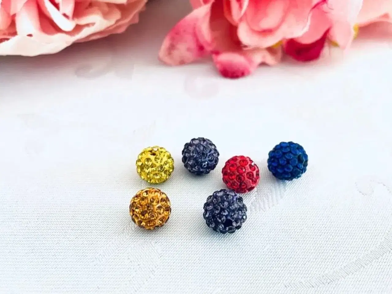 Billede 2 - Rhinstens perler disko kugler til smykkefremstilli