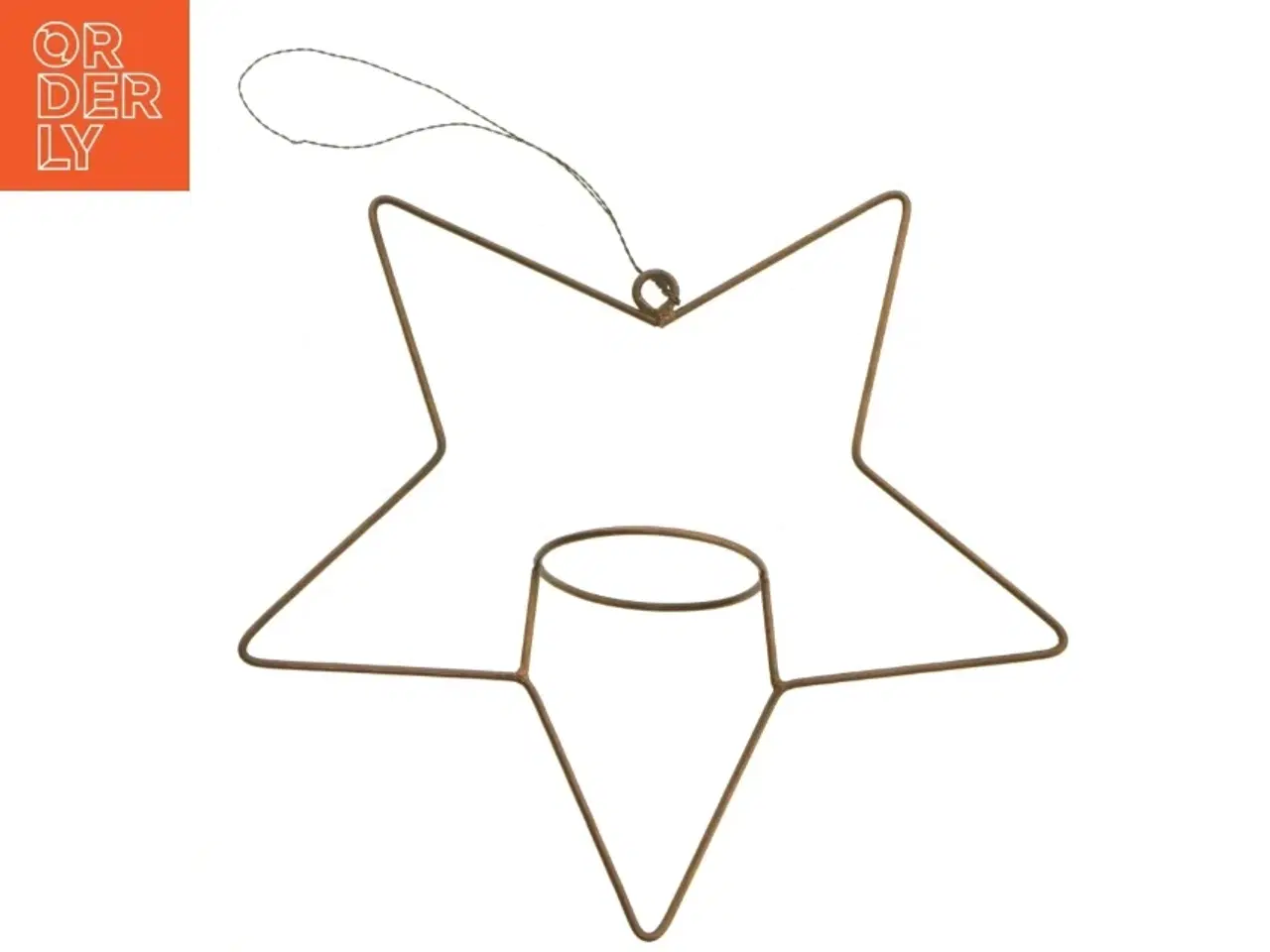 Billede 1 - Stjerneformet lysestage (str. 21 cm)