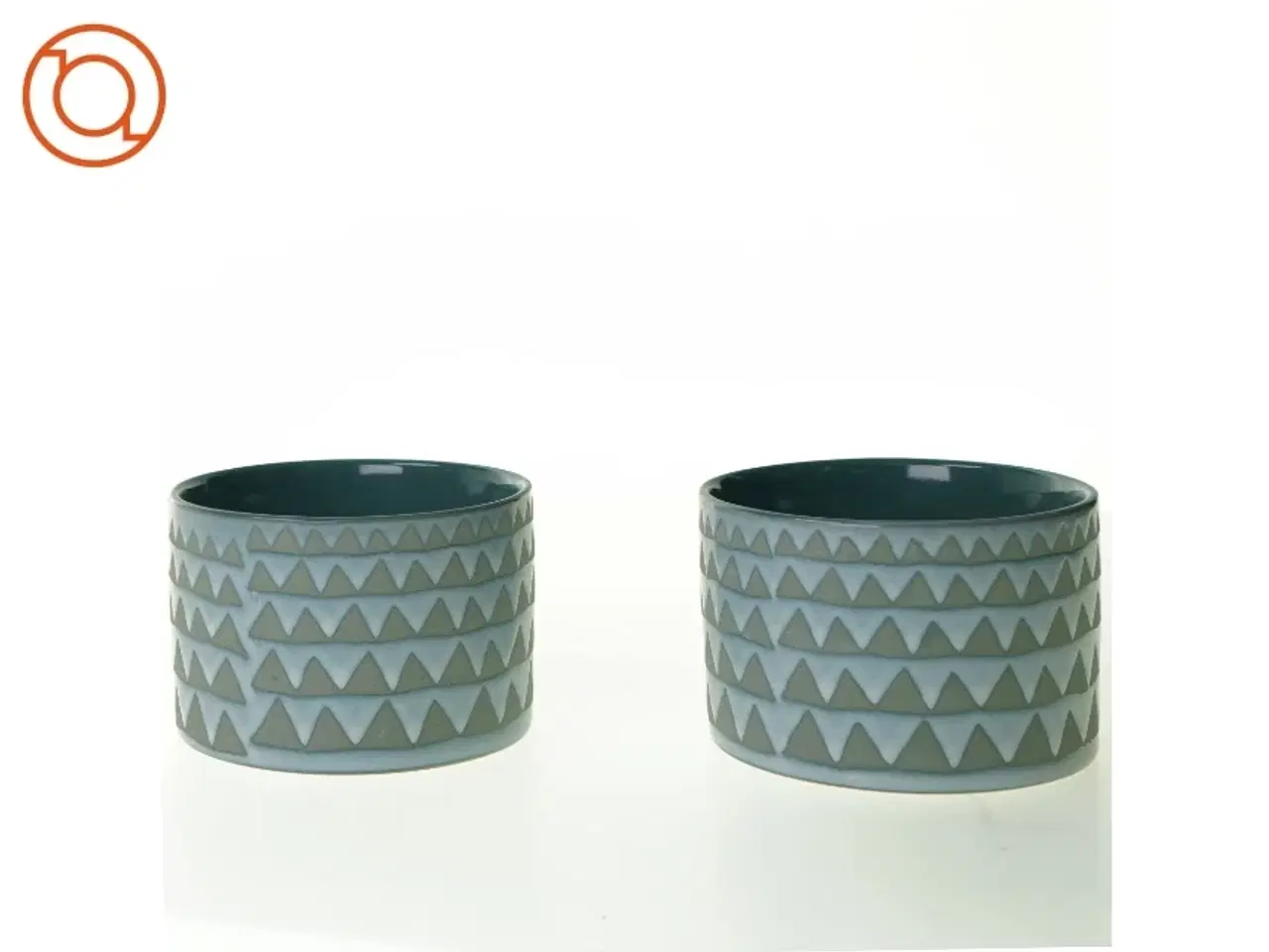 Billede 1 - Keramikskåle med smuk glasur (str. 11 x 7 cm)