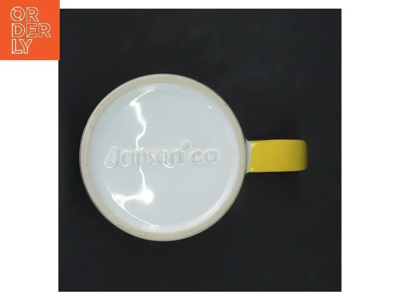 Billede 3 - Farverig krus med diamantmønster fra Jansen Co (str. Ø 8 cm længde 7 cm)