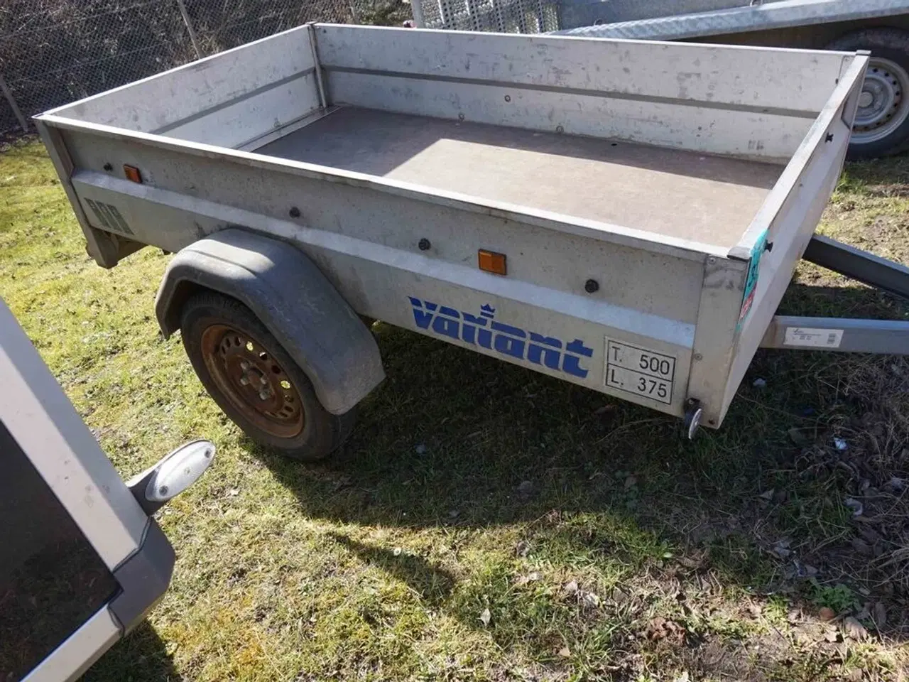 Billede 2 - Variant trailer 500Kg total Nysynet Årgang: 2012 (MOMSFRI)