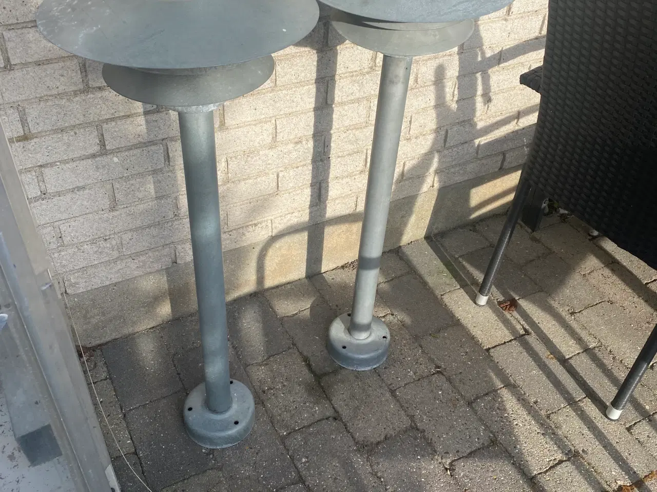 Billede 1 - Bedlamper 2 stk.ens. Galvaniserede