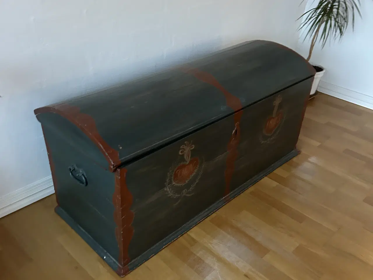 Billede 2 - Ny pris ! Almue malet klæde kiste