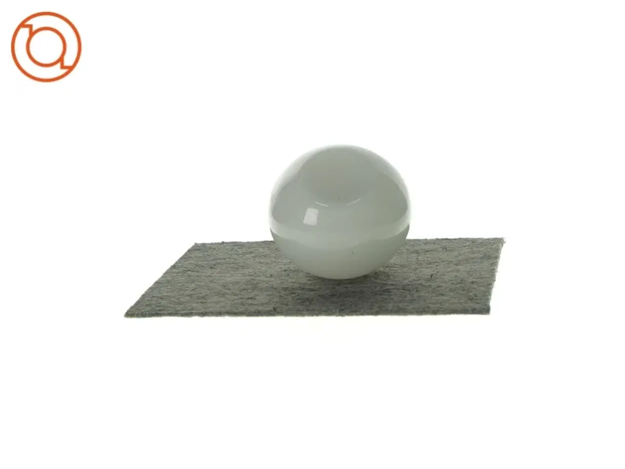 Billede 3 - Hvis glasvase fra Ukendt (str. HØ:10x10cm)