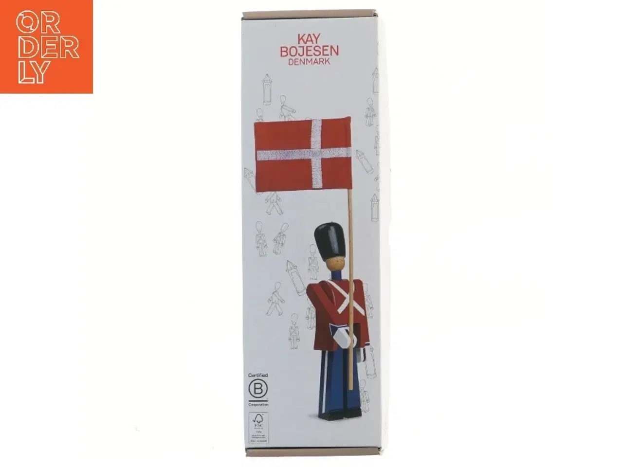 Billede 2 - Kay Bojesen garder med dannebrogsflag fra Kay Bojesen (str. 22 cm)