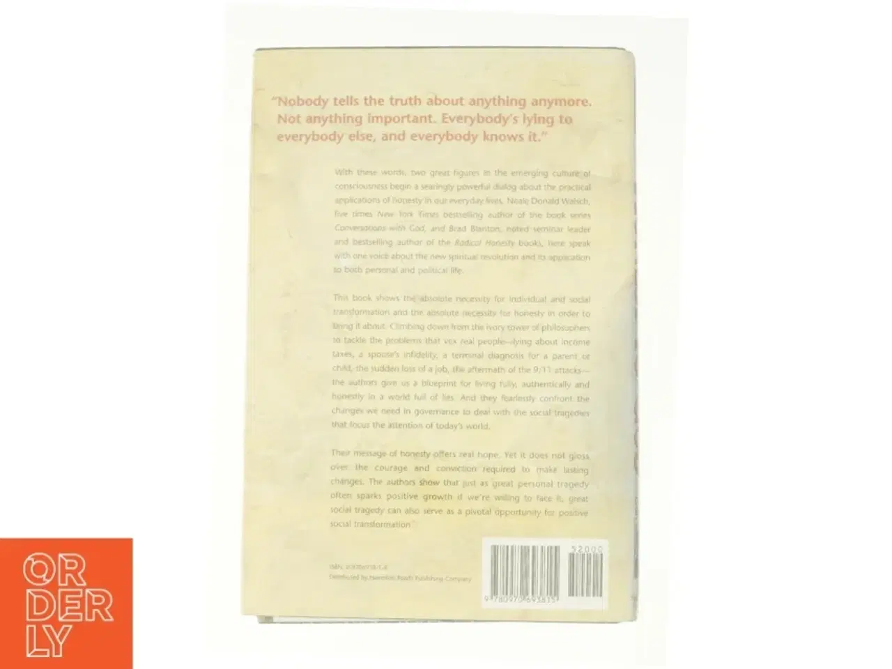 Billede 3 - Honest to God : a Change of Heart That Can Change the World by Neale Donald, Blanton, Brad Walsch af Brad Dr. Blanton (Bog)