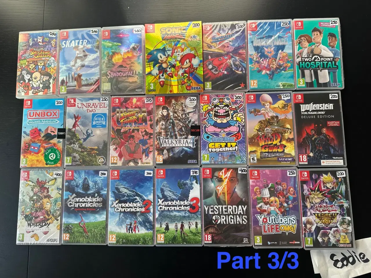 Billede 4 - 139 Stk Nintendo Switch Spil. Læs Beskrivelsen 