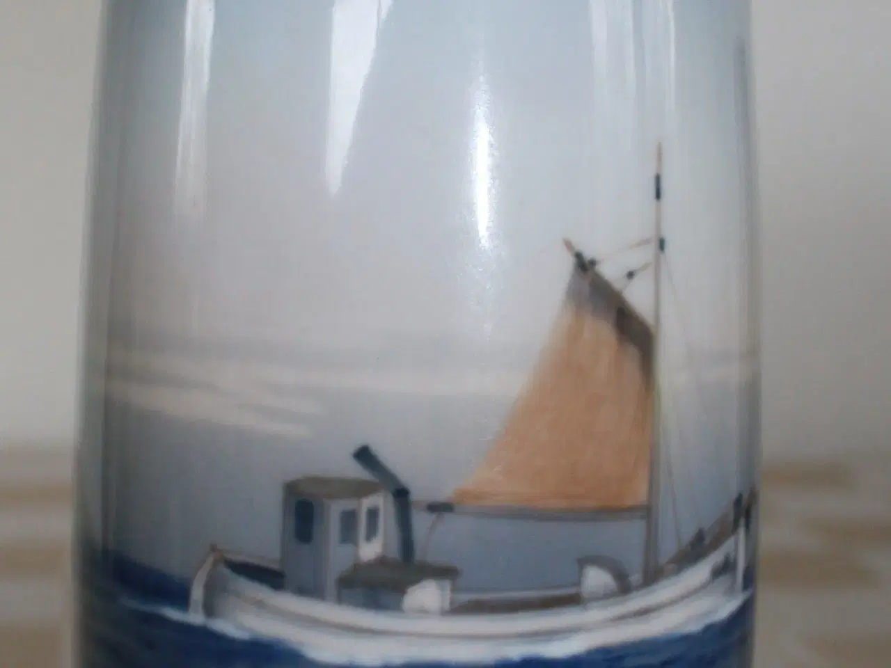 Billede 3 - Vase med fiskekutter fra Lyngby
