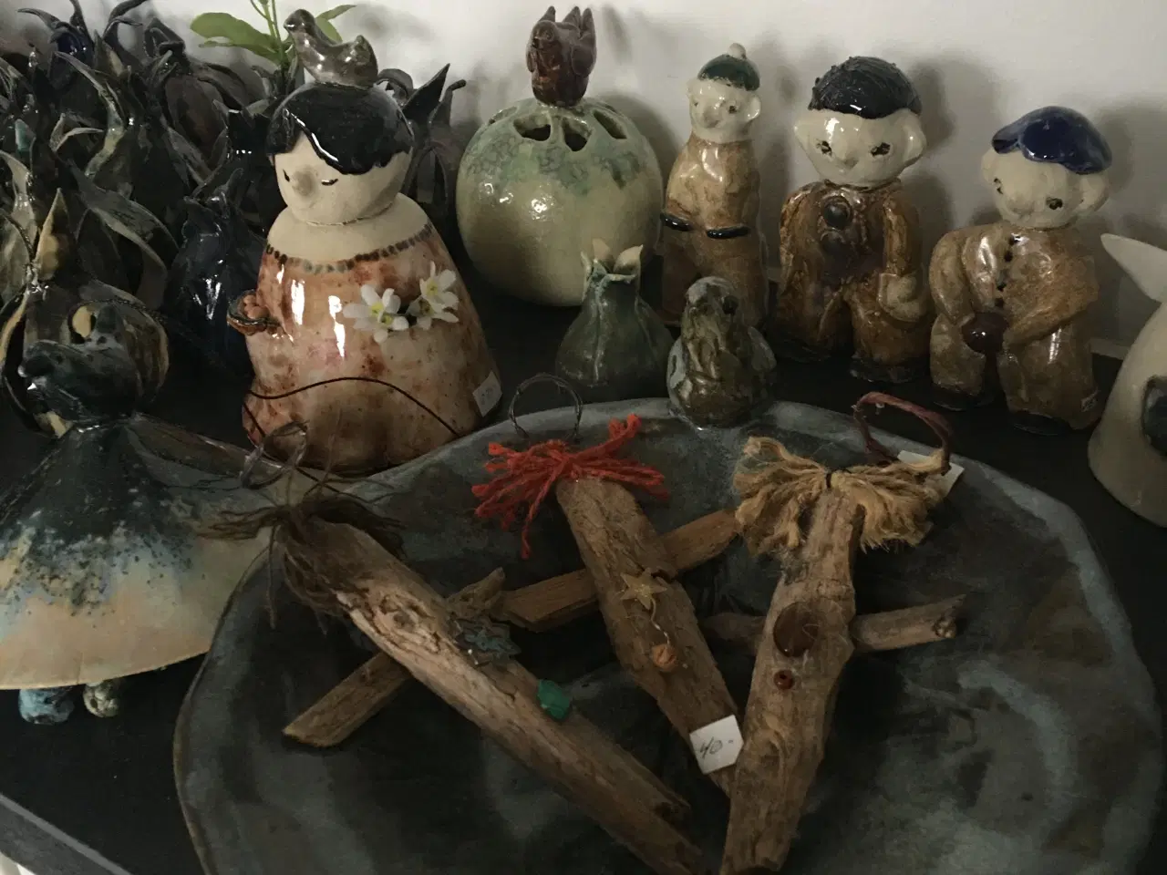 Billede 1 - Keramik ting: fade, figurer, kugler mm