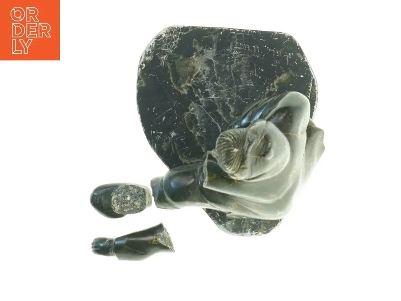 Billede 5 - Grønlandica. Reparationstrængende stenskulptur (str. 19x21 cm)