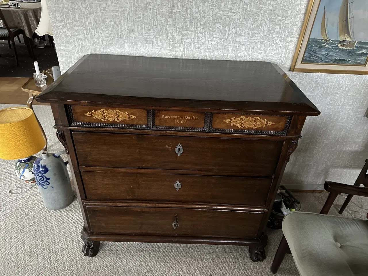 Billede 1 - Kommode fra 1862