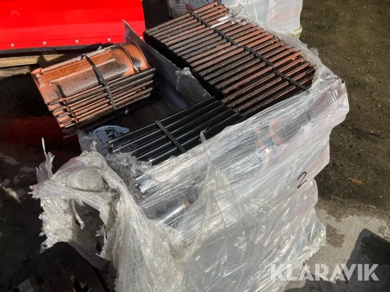 Billede 6 - Tegl Tagsten ABC Teuto Sort glaseret 5 paller