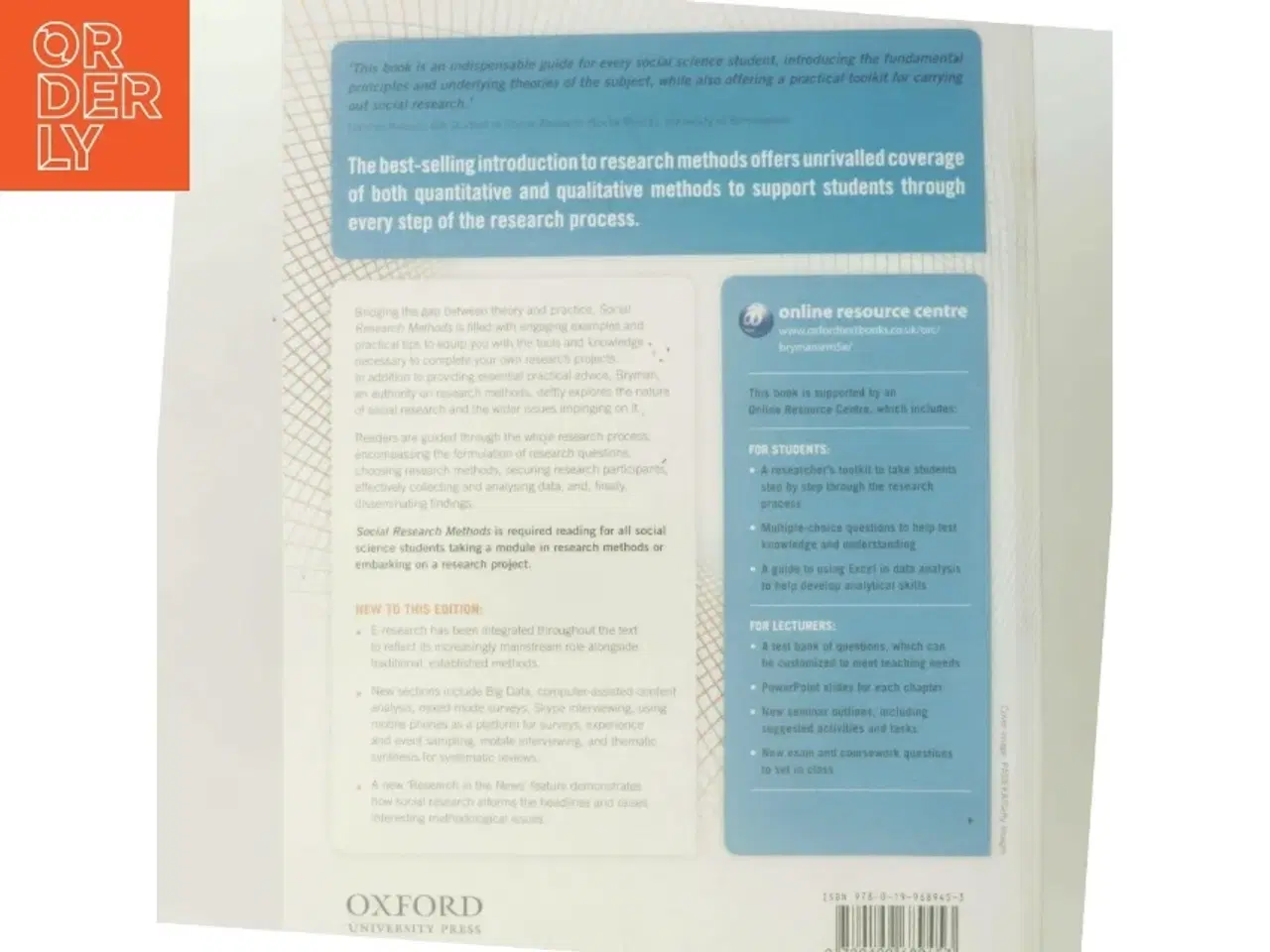 Billede 3 - Social research methods af Alan Bryman (Bog)