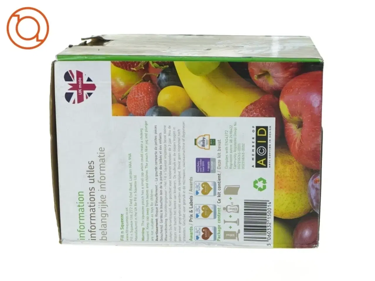Billede 5 - Fill n squeeze med genanvendelige poser til babymad (str. 19 x 14 cm)