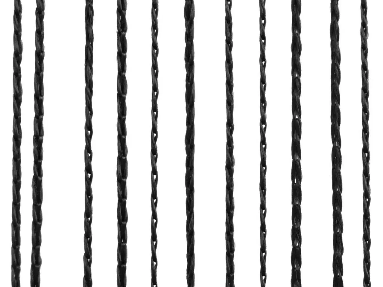 Billede 4 - Trådgardiner 2 stk. 100 x 250 cm sort