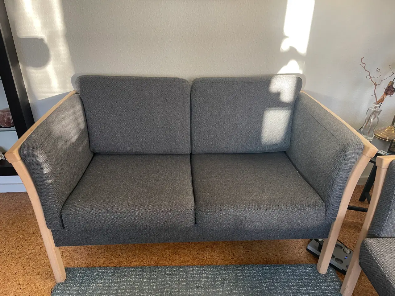 Billede 2 - London sofaer i lys bøg og grå uld